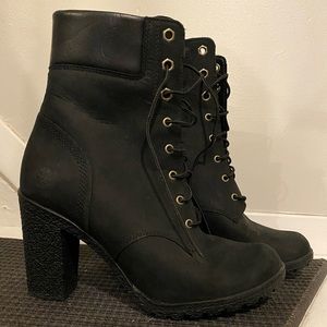 Timberland Women's Glancy Black Boots Size 7.5